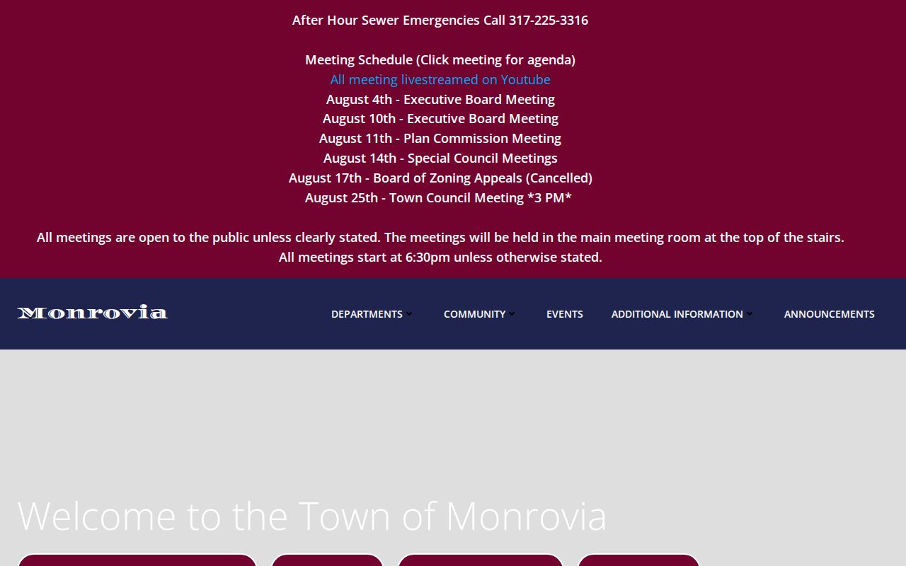 Official Town of Monrovia home page