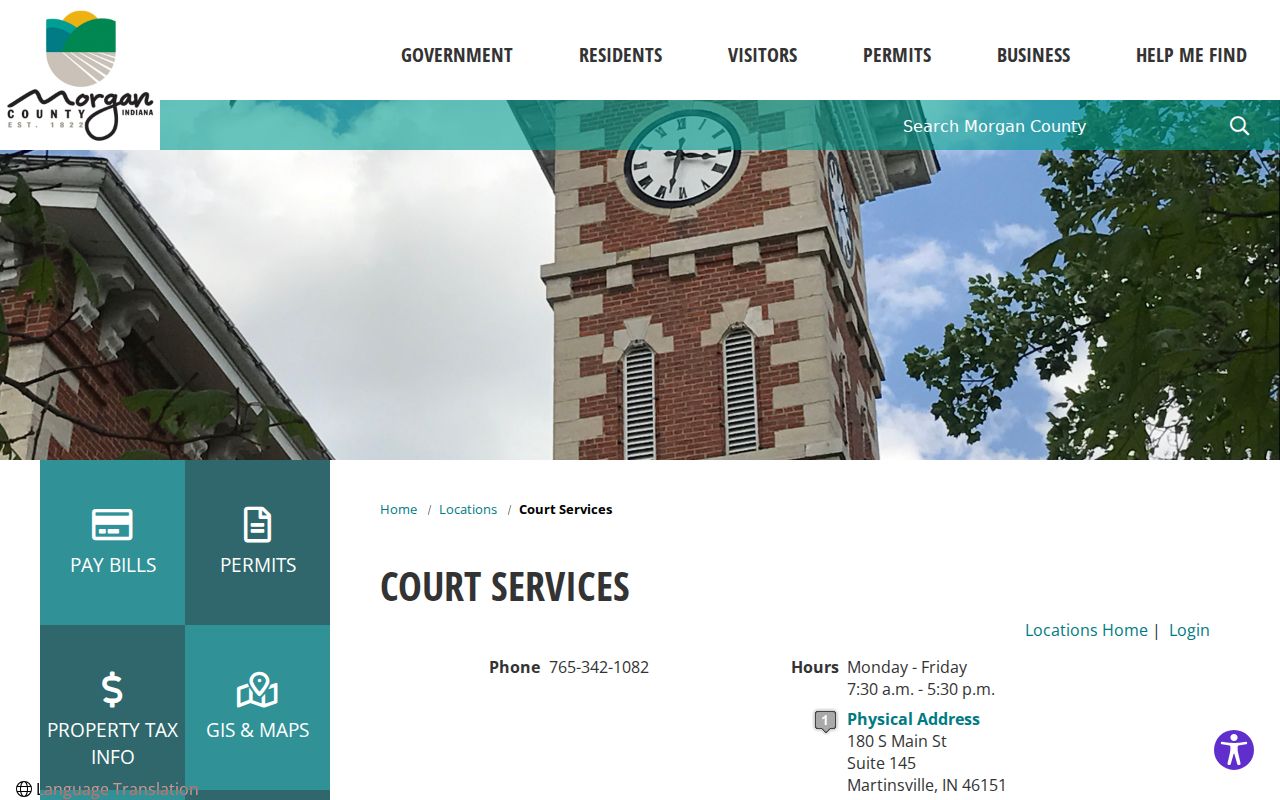 Morgan County court calendar Justice Campus information