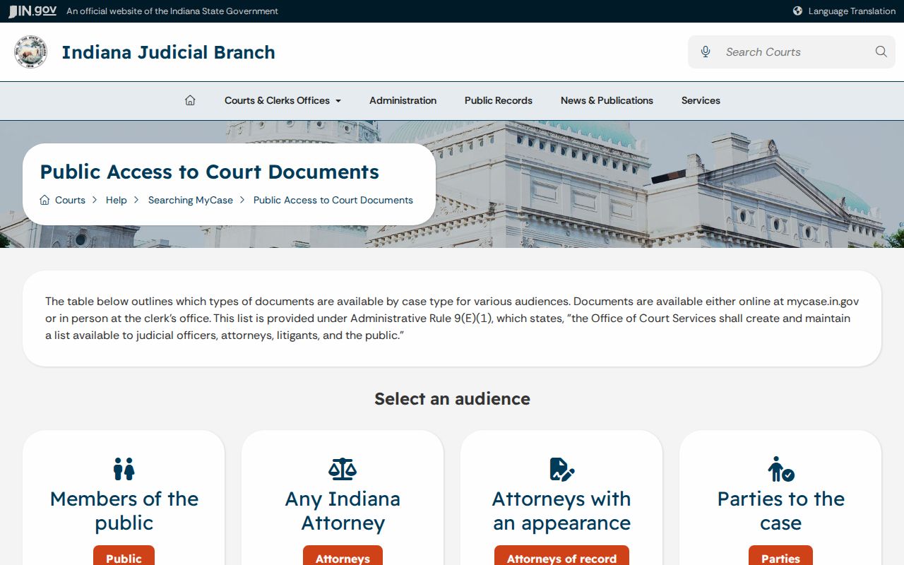 Morgan County court records MyCase document access