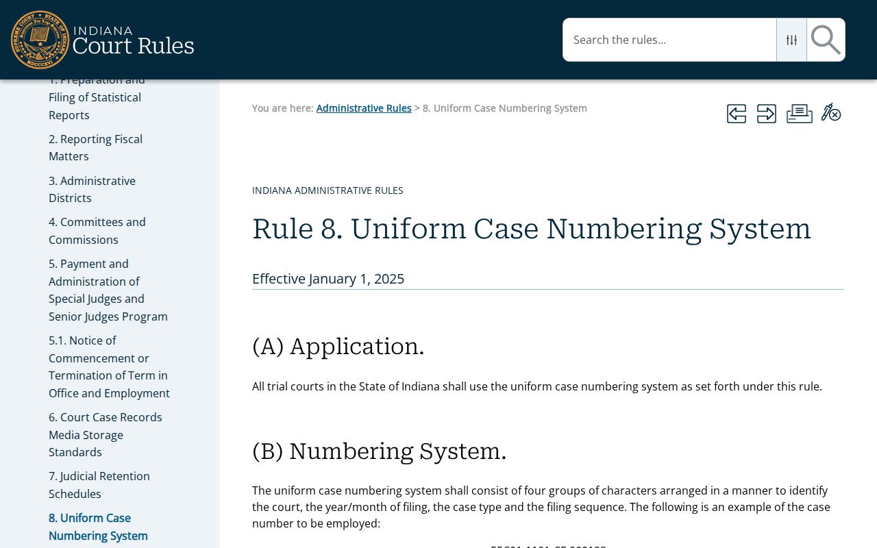 Morgan County criminal docket case numbering rules